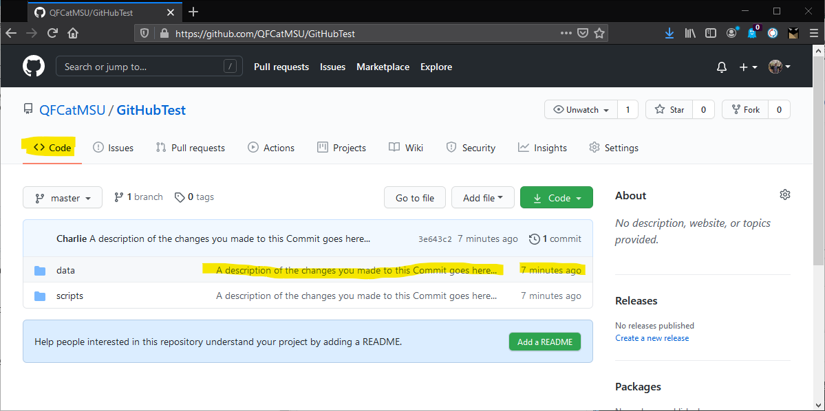 03: GitHub Repositories